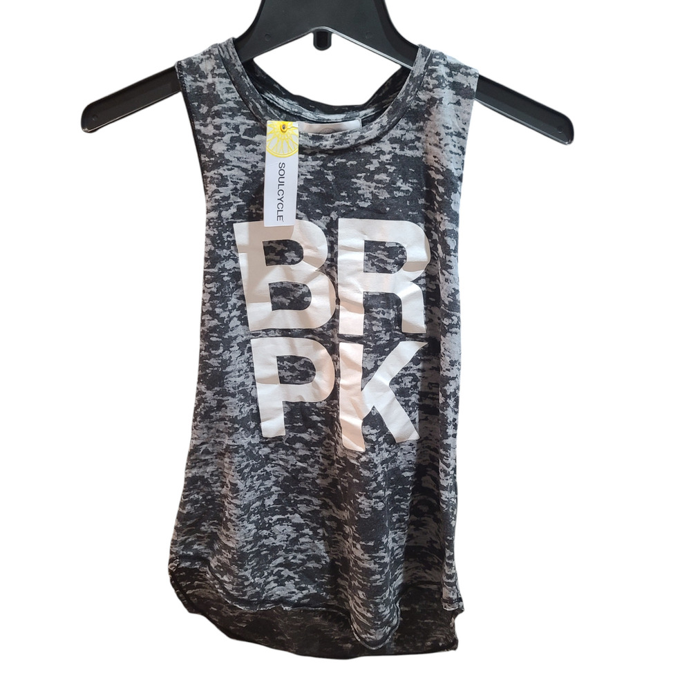 SoulCycle Women's BRPK (Bryant Park) Tank Top - Black/Gray - Small *NWT*